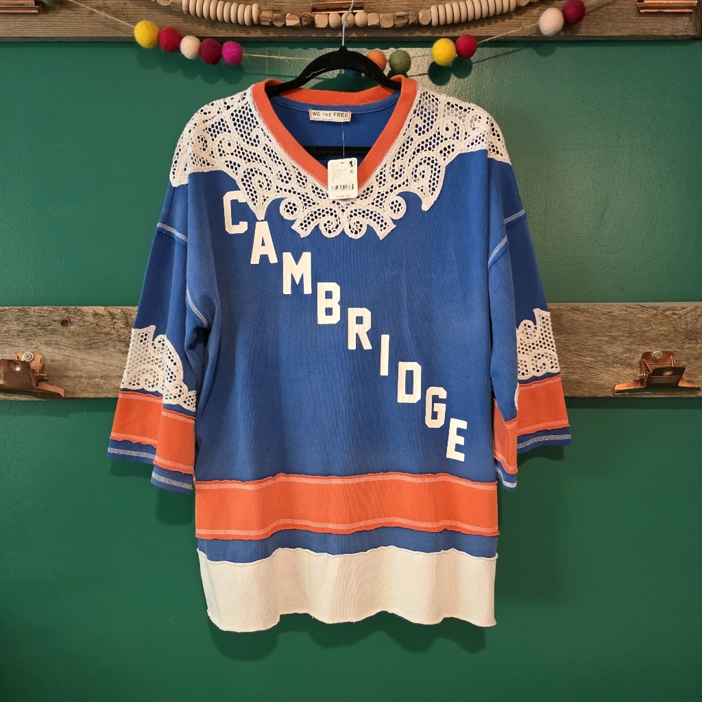 We The Free Stanley Tee // Cambridge Hockey Tee Free People - Picture 5 of 11